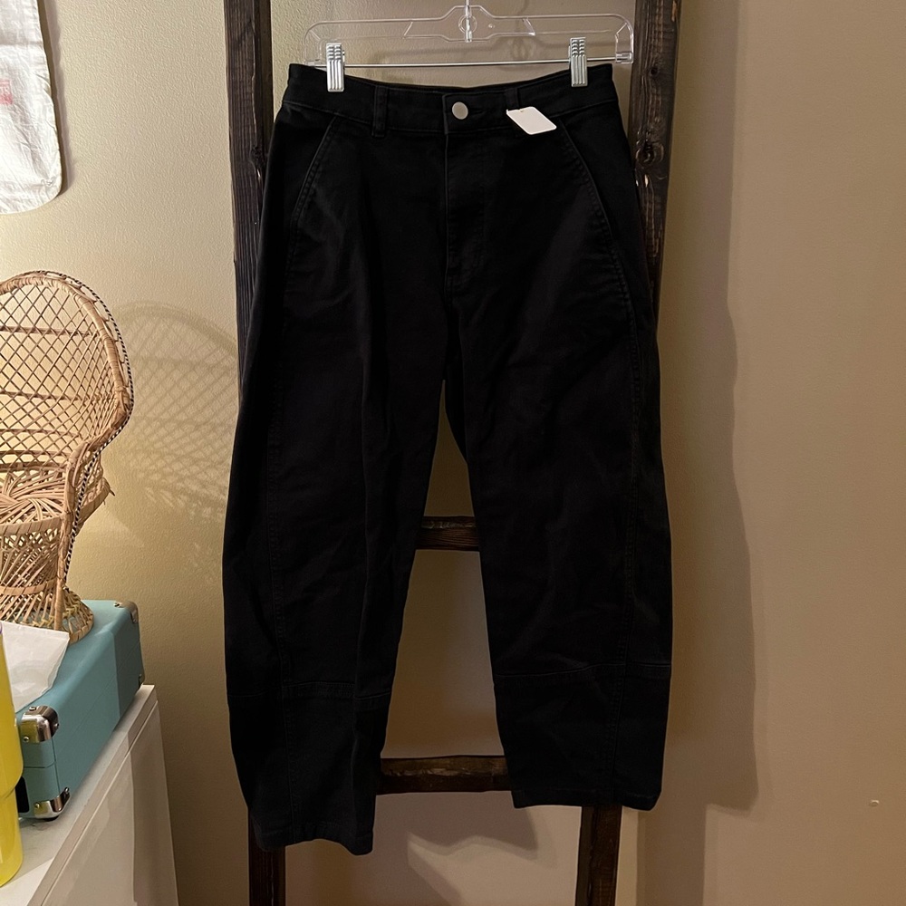 Everlane Black Barrel Jeans